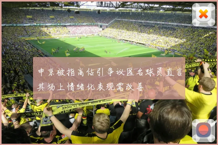 申京被指高估引争议匿名球员直言其场上情绪化表现需改善